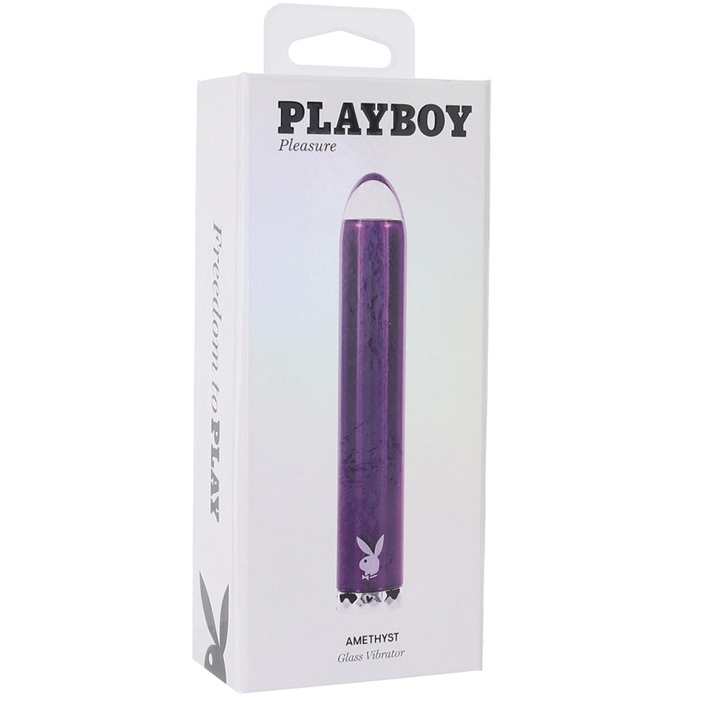 Playboy Amethyst Glass Vibe Vibrators > Bullet and Egg Vibrators - Tophatter Daily Deals