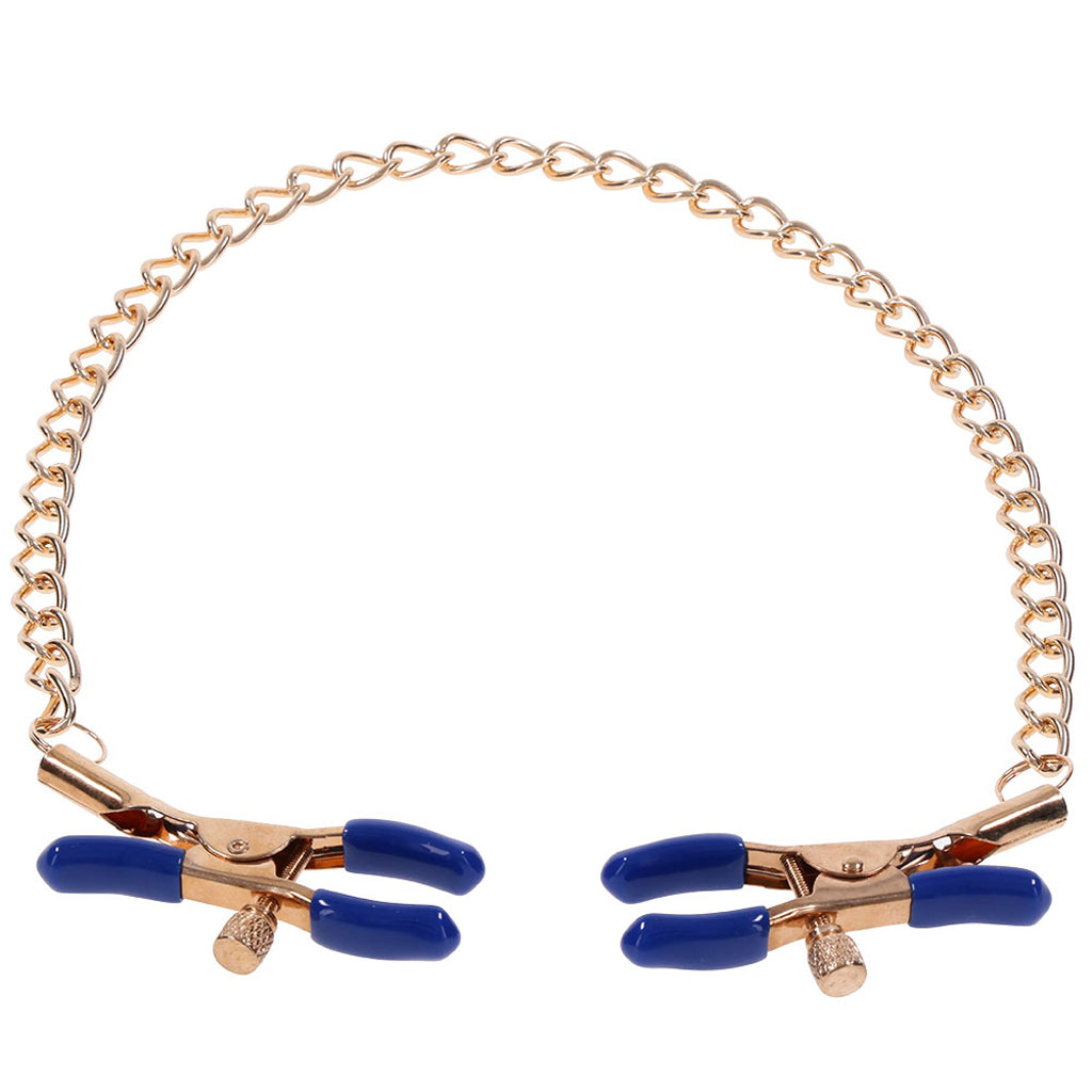 Sex & Mischief Cougar Chained Nipple Clamps - Tophatter's Adult Sex Toys Online Bondage and Fetish > Nipple Stimulators & Clamps - Tophatter Daily Deals