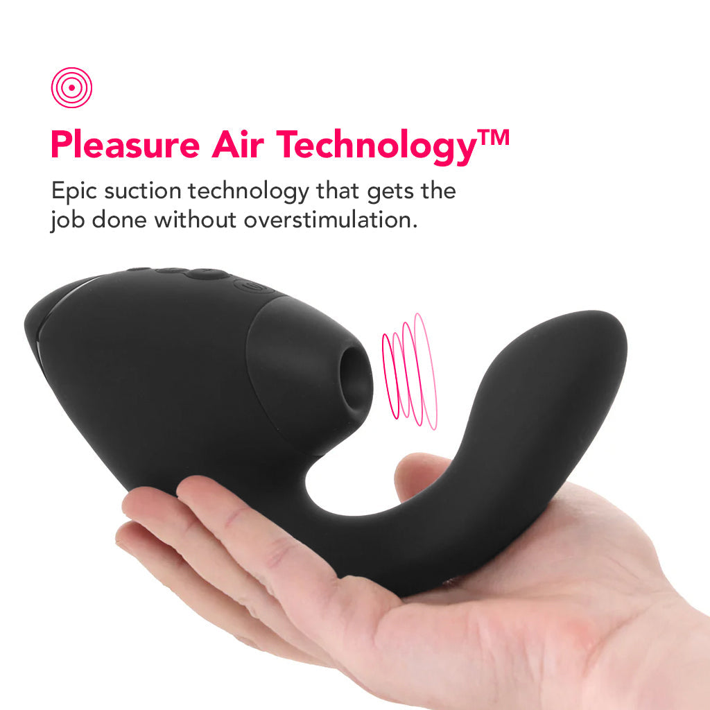 Womanizer Next Duo Clitoral Suction & G-Spot Vibe in Black Vibrators > G-Spot Vibrators - Tophatter Daily Deals