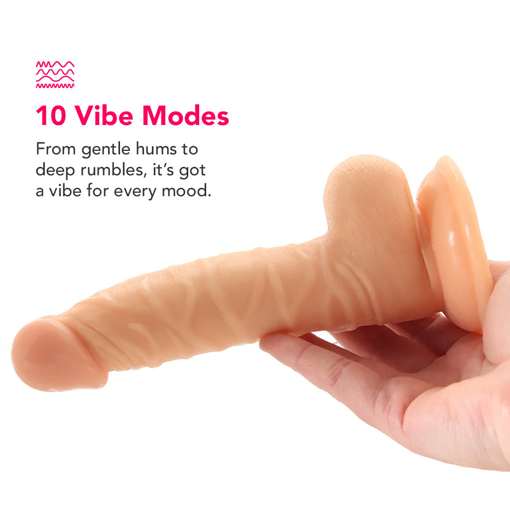 Mr Just Right 5.25 Inch Dildo Vibe in Ivory Vibrators > Realistic Vibrator Dildos - Tophatter Daily Deals