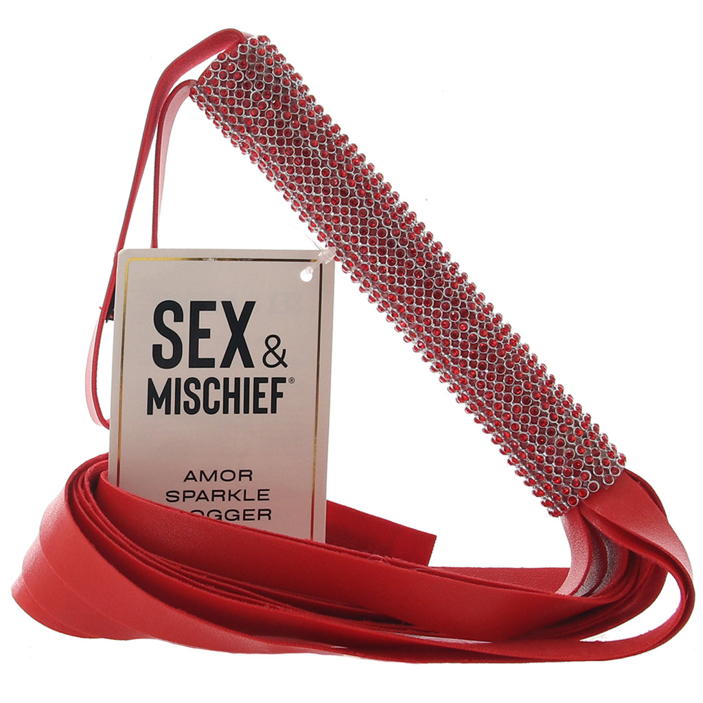 Sex & Mischief Amor Sparkle Flogger Bondage and Fetish > Whips and Crops - Tophatter Daily Deals