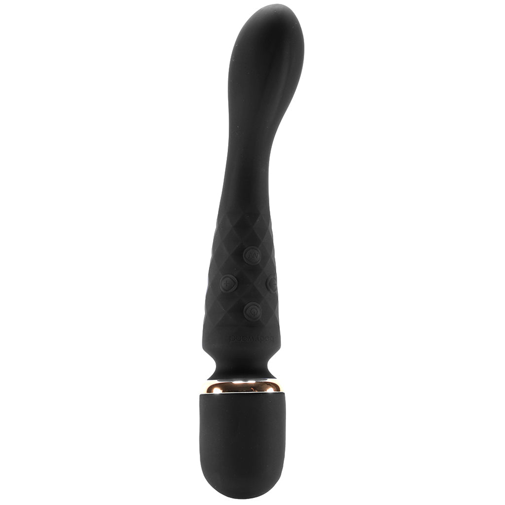 BodyWand Luxe 2-Way Wand in Black Vibrators > Wands - Tophatter Daily Deals