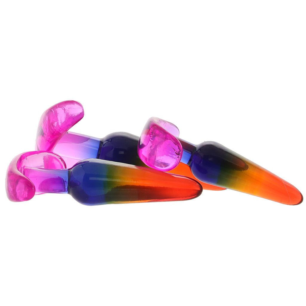 Crystal Jellies Anal Trainer Set in Rainbow Anal Sex Toys > Butt Plugs - Tophatter Daily Deals