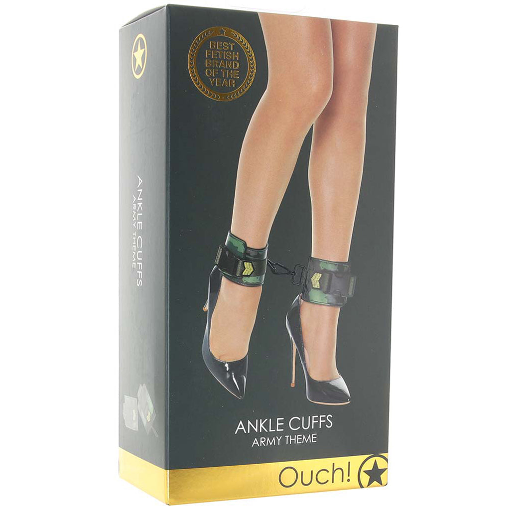 Ouch! Army Themed Ankle Cuffs Bondage and Fetish > Wrist and Ankle Cuffs - Tophatter Daily Deals