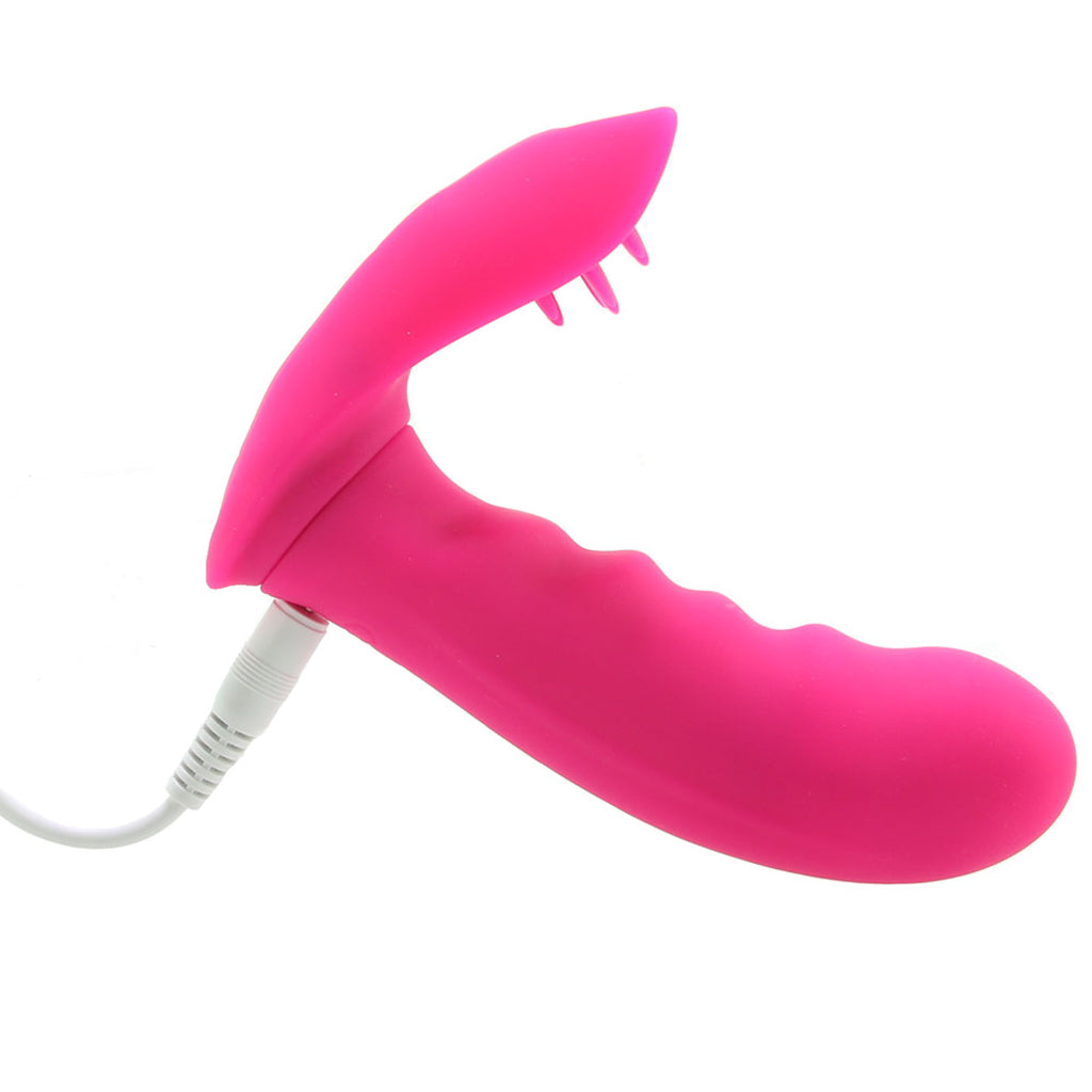OMG Plaisir Wearable Clitoral & G-spot Vibe in Pink Vibrators > Wearable & Panty Vibrators - Tophatter Daily Deals