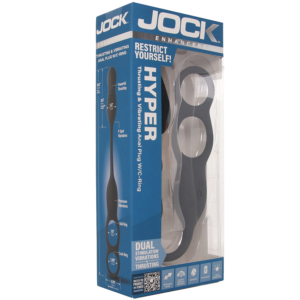 Jock Hyper Thrusting Anal Plug with Cock Ring Cock Rings - Tophatter Daily Deals