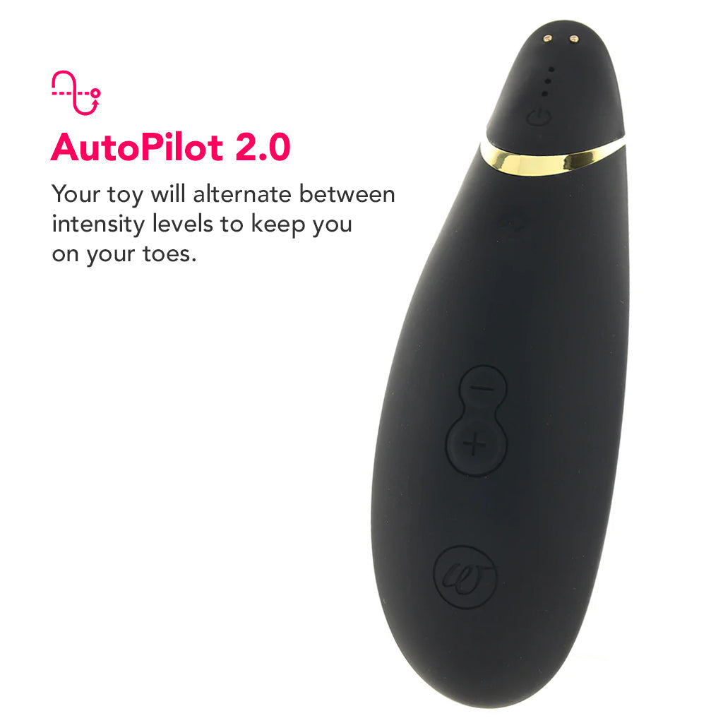 Womanizer Premium 2 Pleasure Air Stimulator in Black Vibrators > Clitoral Stimulators - Tophatter Daily Deals