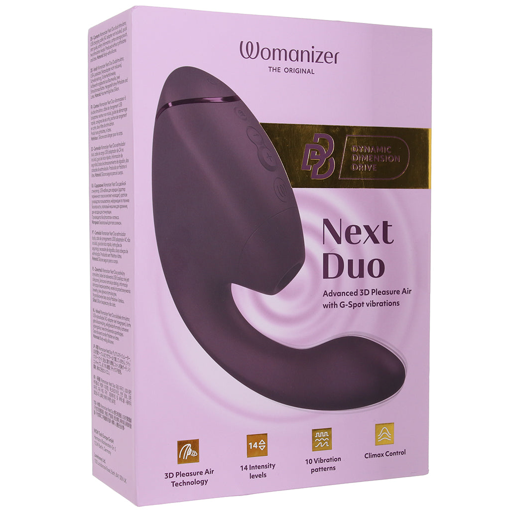 Womanizer Next Duo Clitoral Suction & G-Spot Vibe in Purple - Tophatter's Vibrator Deals Online Vibrators > Clitoral Suction & Stimulation - Tophatter Daily Deals