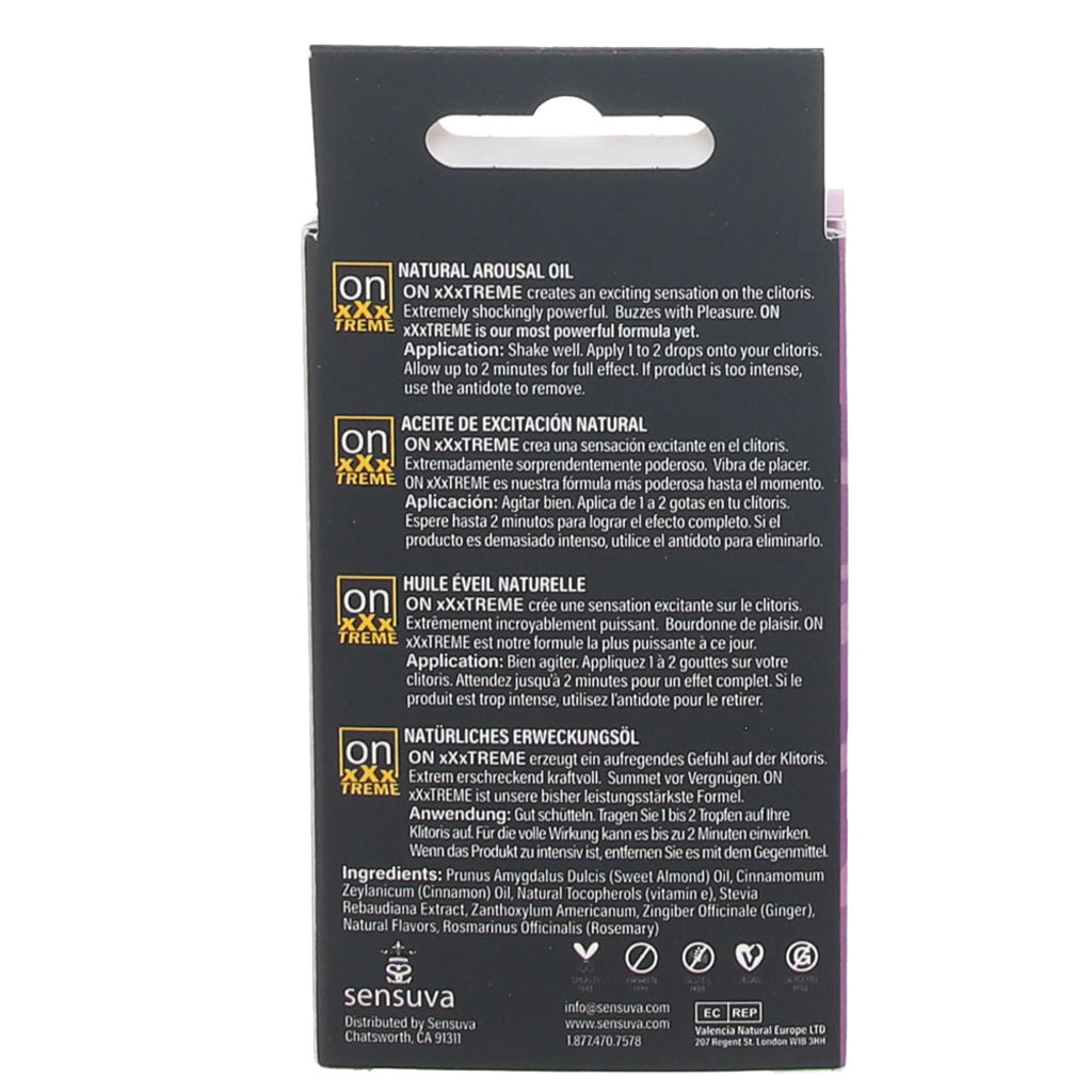 ON XXXtreme Natural Arousal Oil with Antidote Lubes and Lotions > Sexual Stimulants - Tophatter Daily Deals
