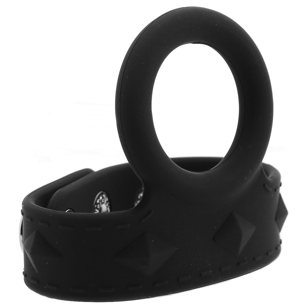 Blue Line Silicone Duo Snap Cock & Ball Ring Cock Rings - Tophatter Daily Deals