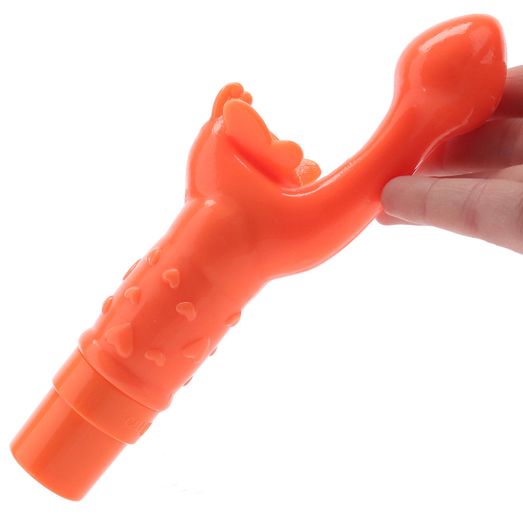 Rechargeable Butterfly Kiss Vibe in Orange - Tophatter's Adult Sex Toys Online Vibrators > G-Spot Vibrators - Tophatter Daily Deals