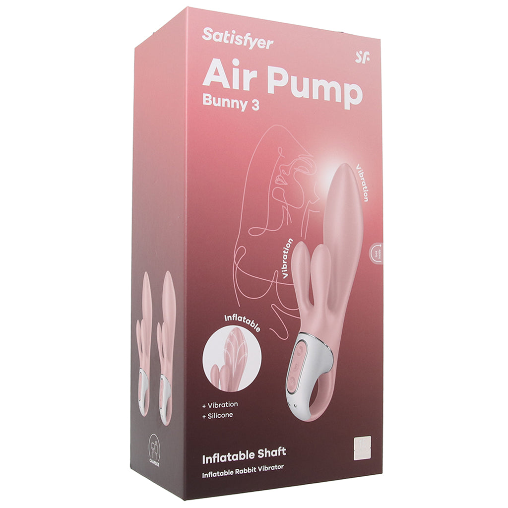 Satisfyer Air Pump Bunny 3 Inflatable Rabbit Vibe Vibrators > Rabbit Vibrators - Tophatter Daily Deals