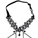 Sex & Mischief Lace Collar with Nipple Ties - Tophatter's Adult Sex Toys Online Bondage and Fetish > Tools & Accessories - Tophatter Daily Deals