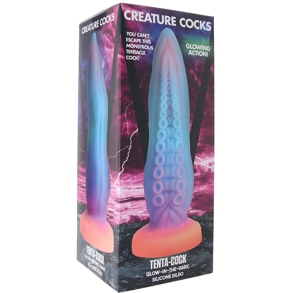 Creature Cocks Tenta-Cock Glow-in-the-Dark Dildo - Tophatter's Adult Products Dildo Sex Toys > Non-Phallic Dildos - Tophatter Daily Deals