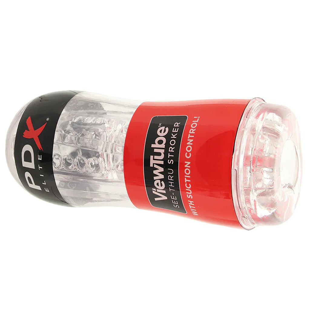 PDX Elite ViewTube See-Thru Stroker Male Masturbators > Self-Contained Strokers - Tophatter Daily Deals