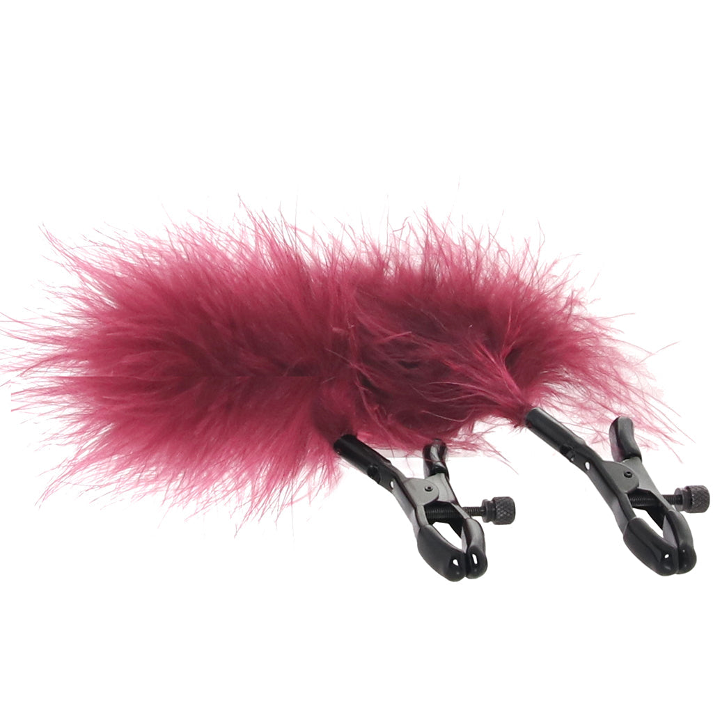 Enchanted Feathered Nipple Clamps Bondage and Fetish > Nipple Stimulators & Clamps - Tophatter Daily Deals