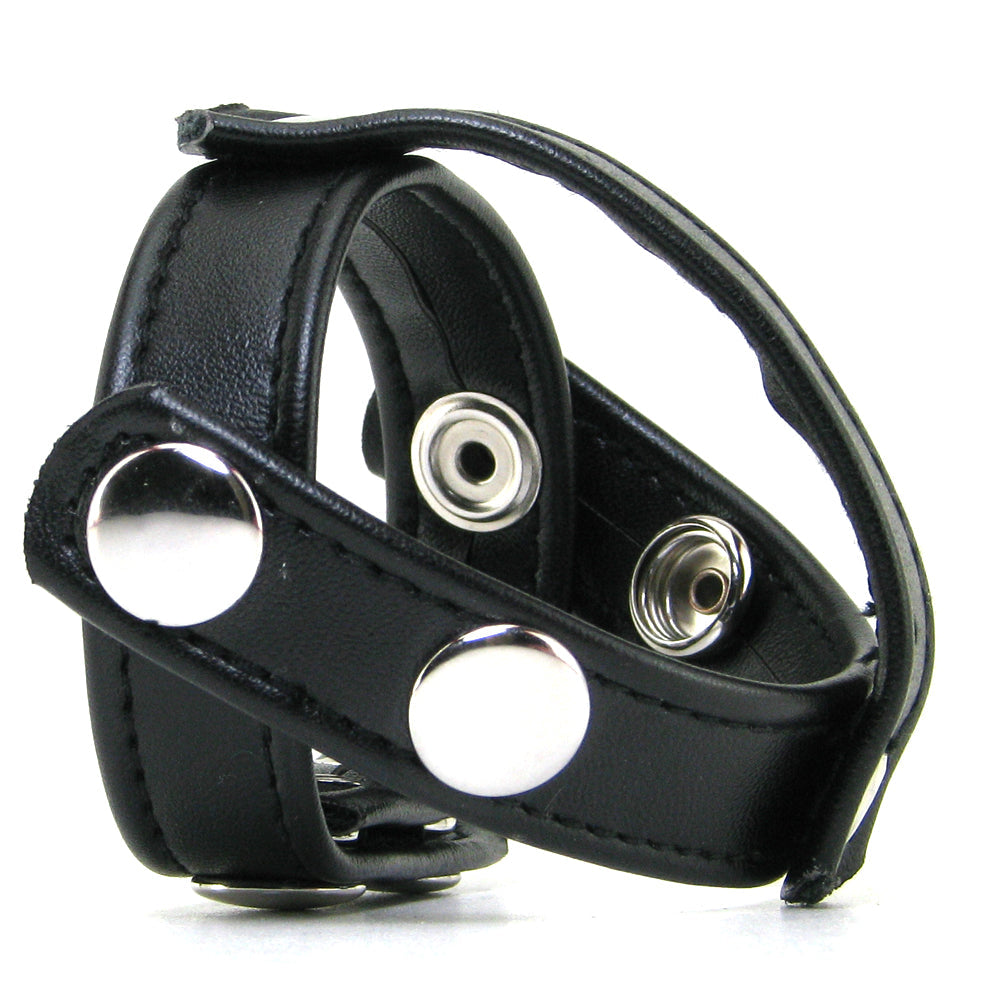 Blue Line T-Style Cock Ring with Ball Divider - Tophatter's Adult Sex Toys Online Bondage and Fetish > Cock and Ball Devices - Tophatter Daily Deals