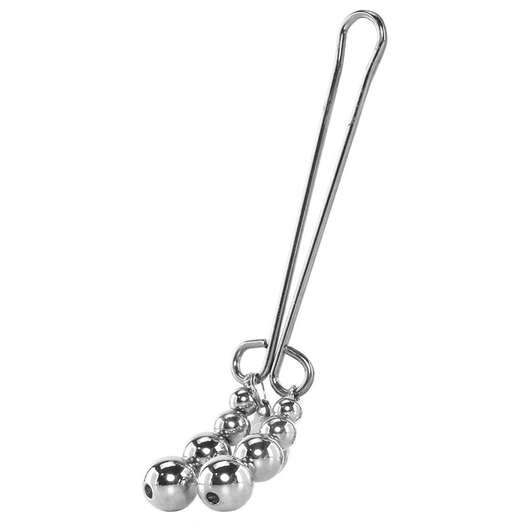 Just Sensation Beaded Clitoral Clamp - Tophatter's Adult Products Bondage and Fetish > Nipple Stimulators & Clamps - Tophatter Daily Deals