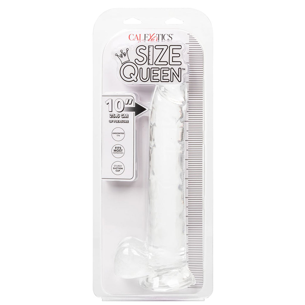 Size Queen 10 Inch Jelly Dildo in Clear - Tophatter's Adult Products Dildo Sex Toys > Realistic Dildos - Tophatter Daily Deals