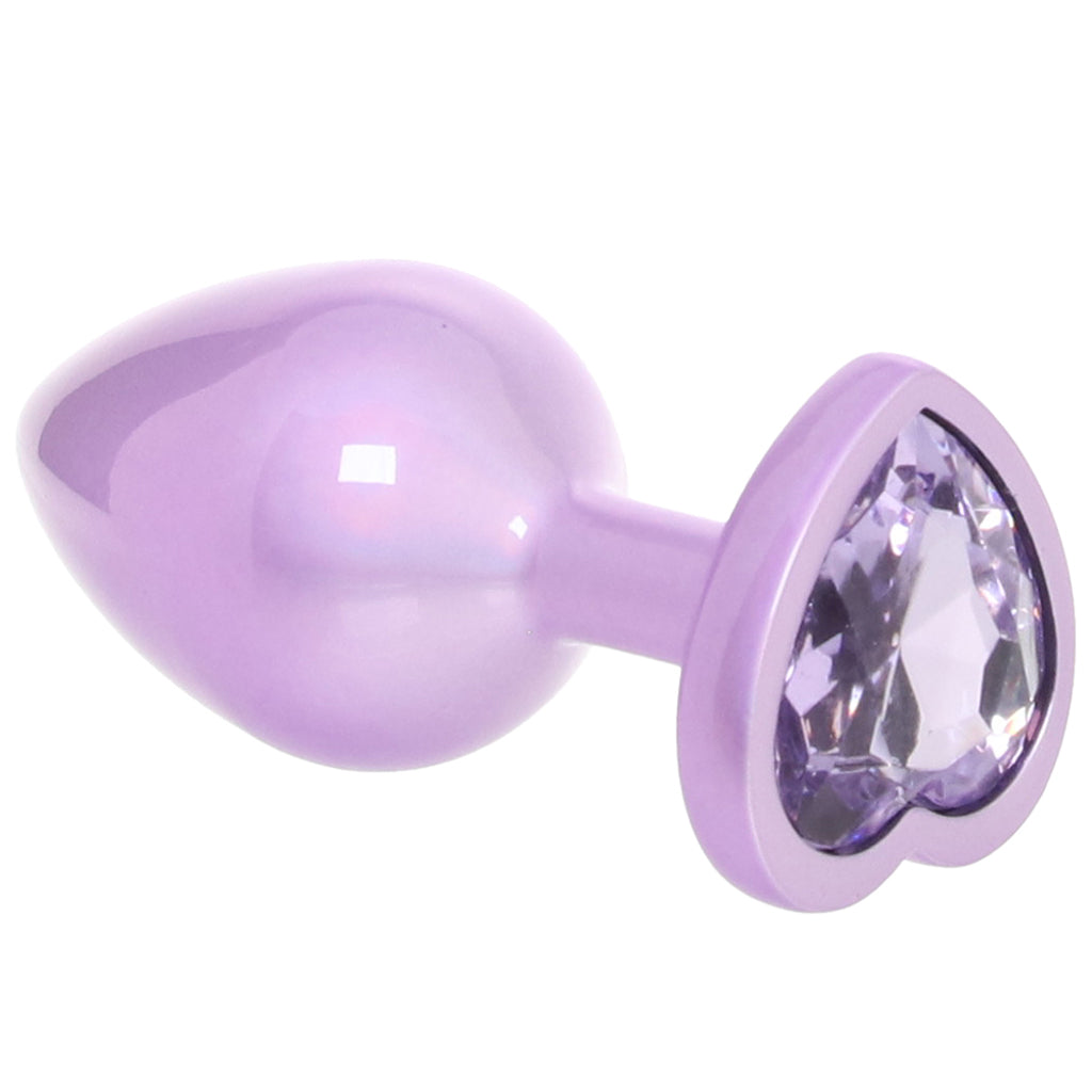 Jewel Amethyst Heart Plug in Large - Tophatter's Adult Sex Toys Online Anal Sex Toys > Butt Plugs - Tophatter Daily Deals