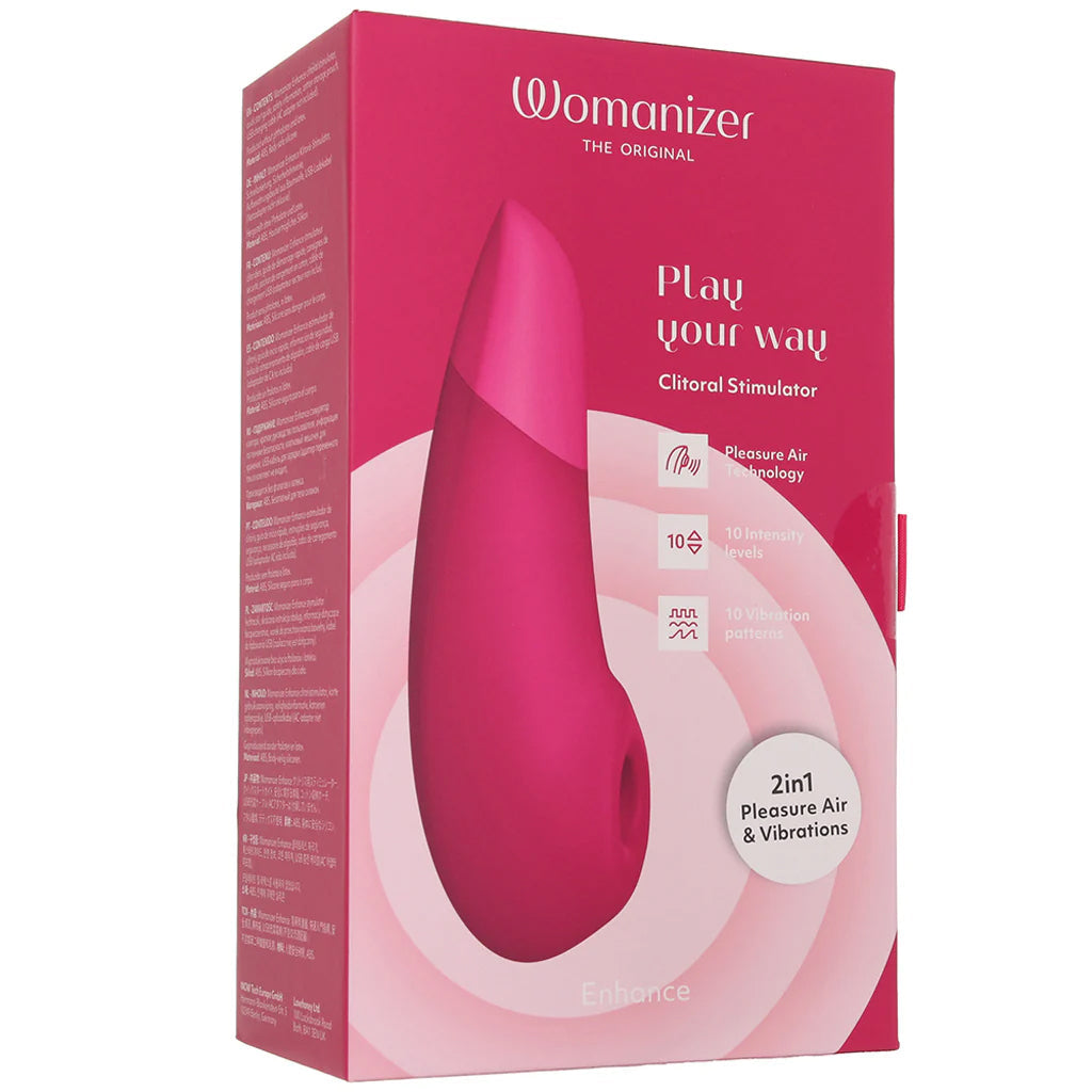 Womanizer Enhance Pleasure Air Vibe in Pink - Tophatter's Adult Sex Toys Online Vibrators > Clitoral Suction & Stimulation - Tophatter Daily Deals