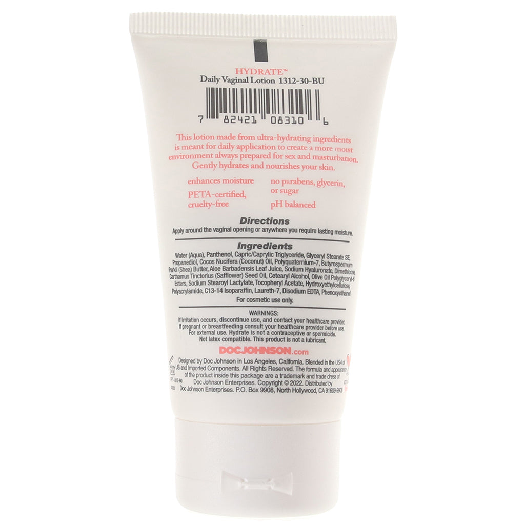 Hydrate Daily Vaginal Lotion in 2oz Sensual Love > Personal Care - Tophatter Daily Deals