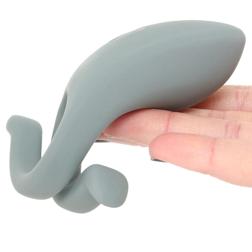 Dame Hug Vibrating Adjustable Couples Ring in Steel - Tophatter's Vibrator Deals Online Cock Rings - Tophatter Daily Deals