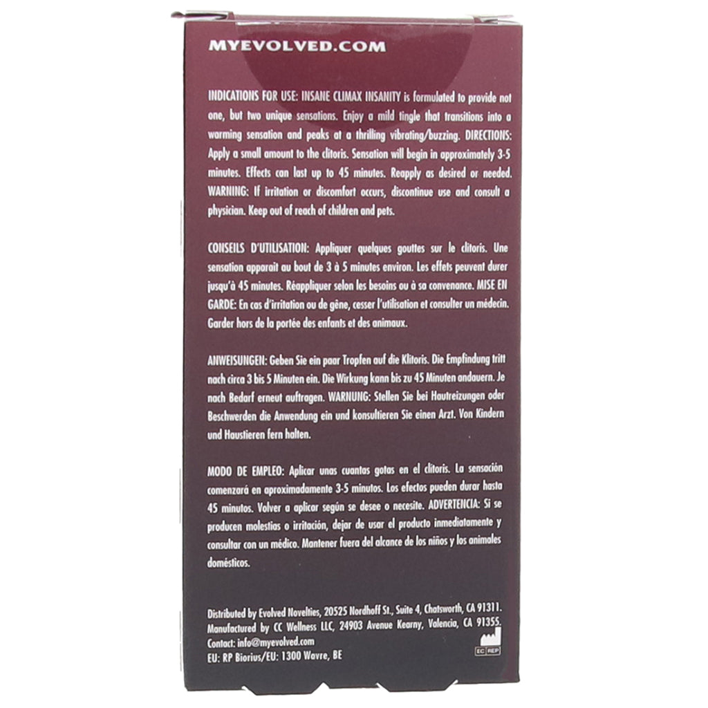 Insane Climax Insanity Clitoral Stimulant in 0.34oz/10ml - Tophatter's Adult Sex Toys Online Lubes and Lotions > Female Enhancement - Tophatter Daily Deals