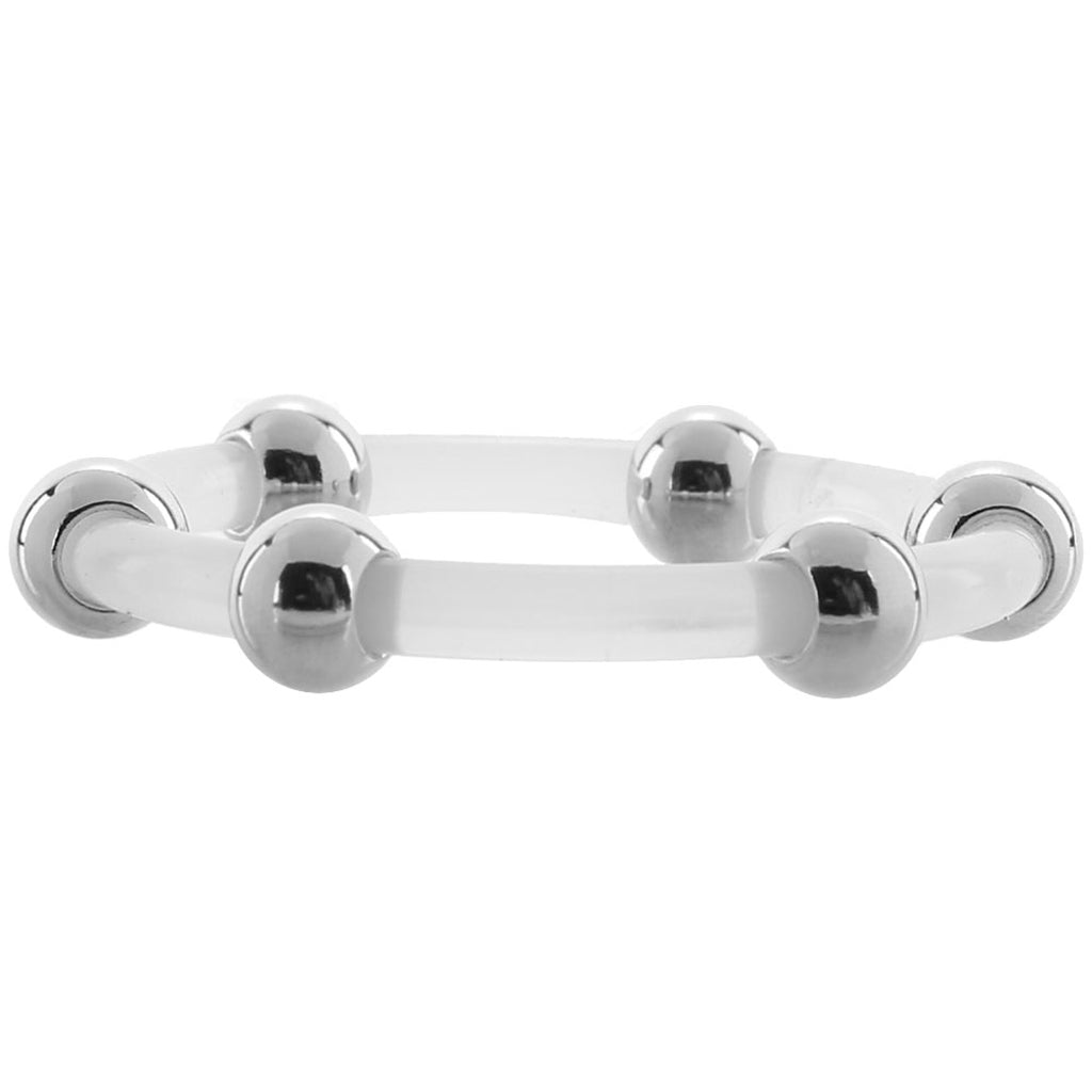 XL Steel Beaded Silicone Rings Cock Rings - Tophatter Daily Deals