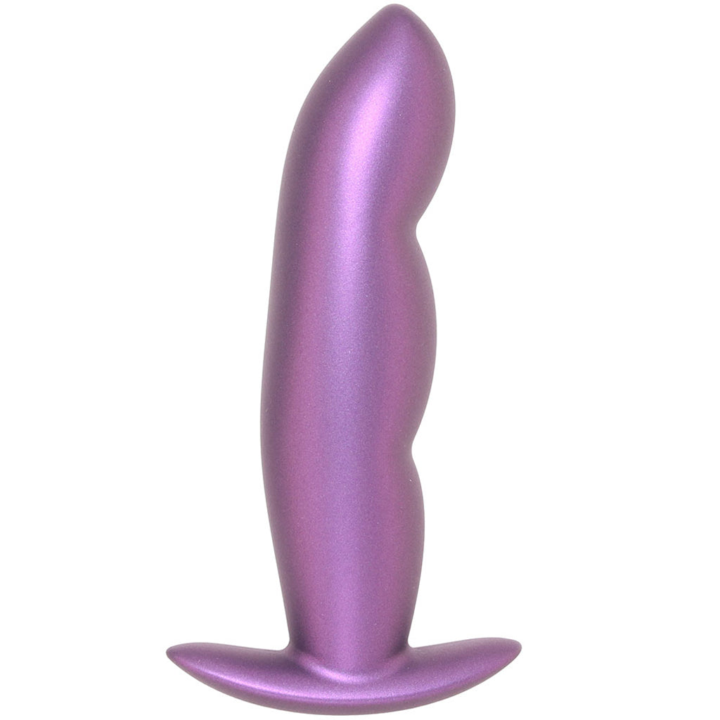 Ouch! Smooth Silicone Finger Butt Plug in Metallic Purple - Tophatter's Adult Sex Toys Online Anal Sex Toys > Butt Plugs - Tophatter Daily Deals