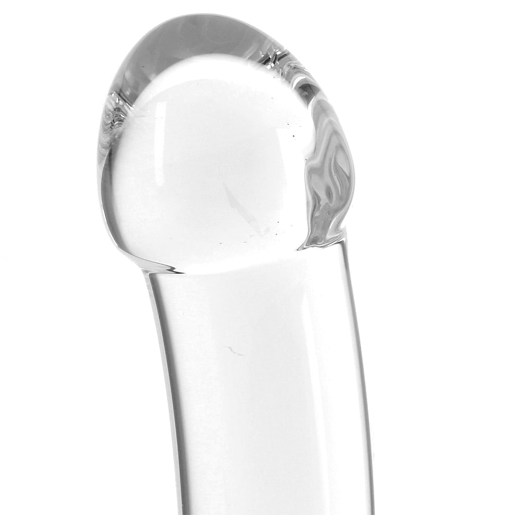 Blown Basic Curve 6 Inch Glass Dildo in Clear - Tophatter's Adult Products Dildo Sex Toys > G-Spot Dildos - Tophatter Daily Deals