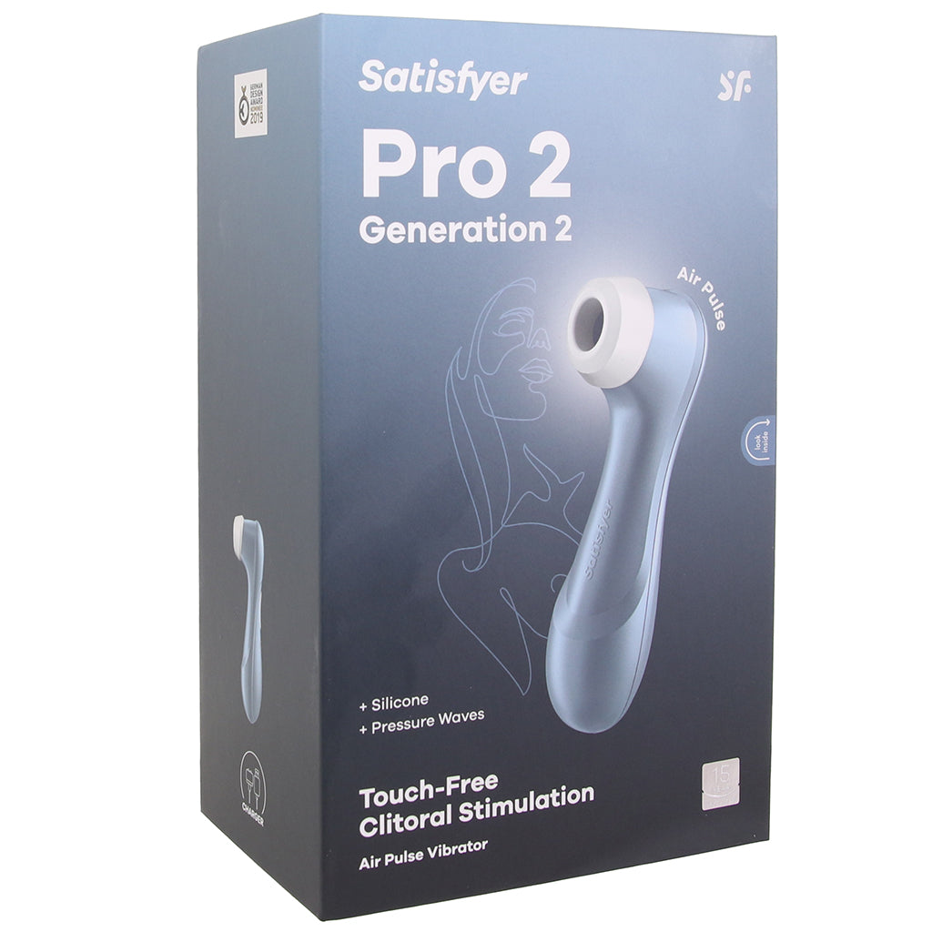 Satisfyer Pro 2 Gen 2 Air Pulse Stimulator in Blue Vibrators > Clitoral Stimulators - Tophatter Daily Deals