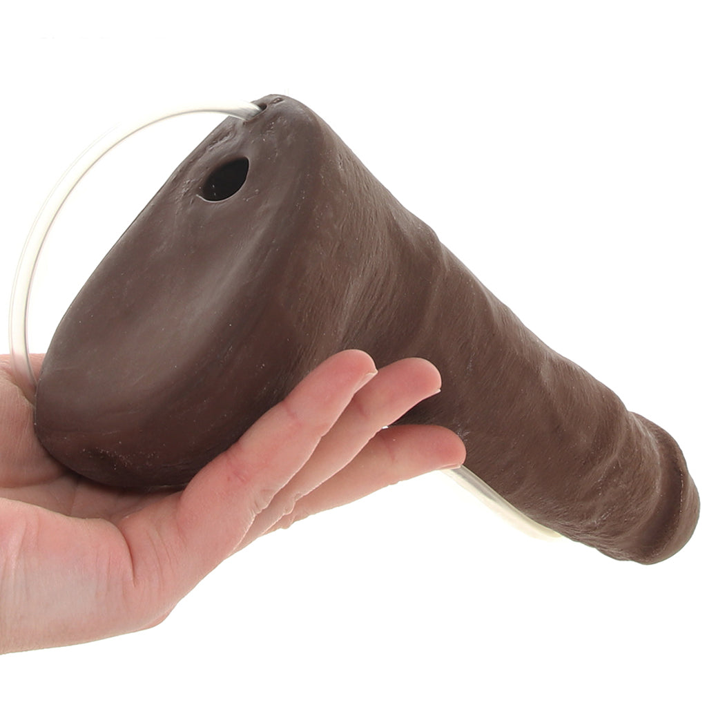 The Realistic 9.5 Inch Squirting Cock in Chocolate - Tophatter's Adult Sex Toys Online Dildo Sex Toys > Realistic Dildos - Tophatter Daily Deals