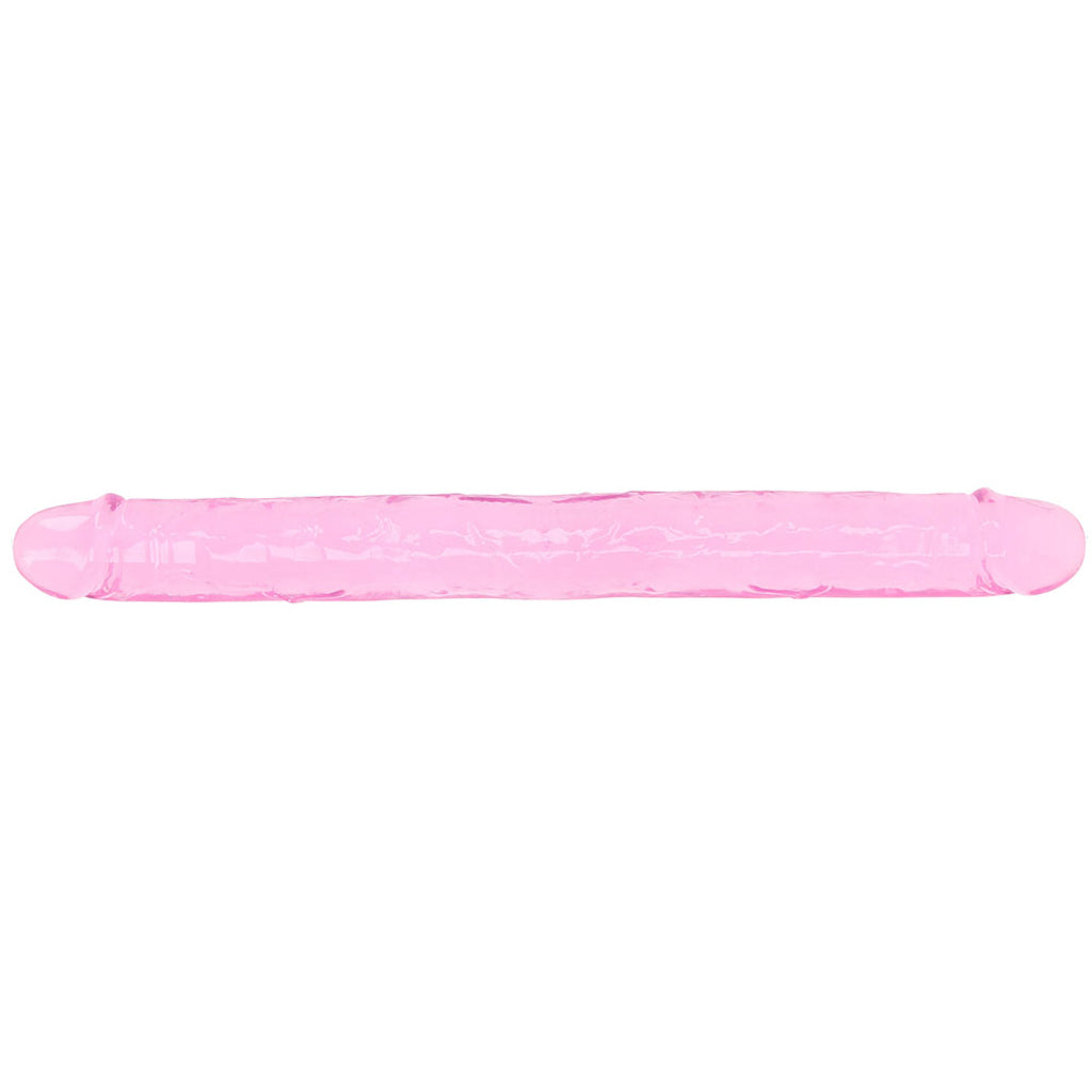 RealRock Crystal Clear Jelly 18 Inch Double Dildo in Pink Dildo Sex Toys > Double Ended Dildos - Tophatter Daily Deals