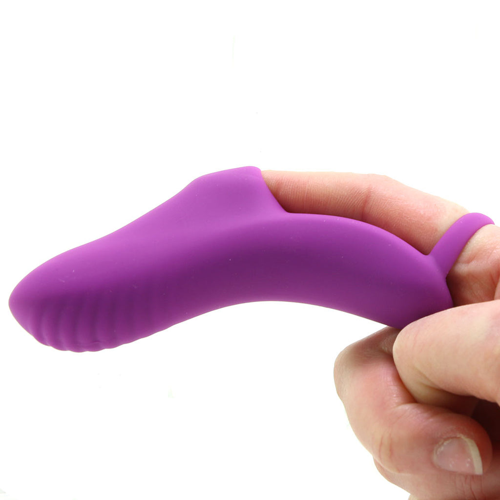 Fuzu Silicone Fingertip Massager Vibe in Purple - Tophatter's Vibrator Deals Online Vibrators > Finger Vibrators - Tophatter Daily Deals