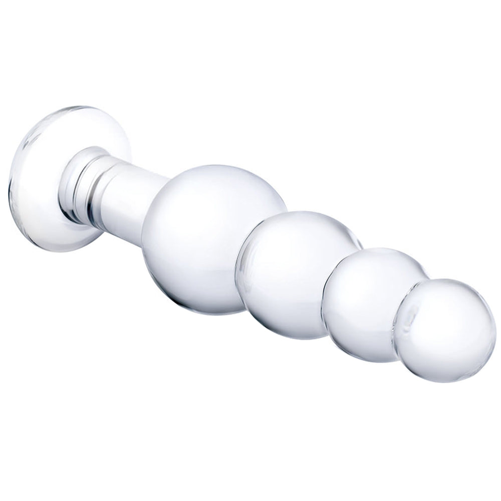 gläs 7.25 Inch Beaded Butt Plug - Tophatter's Adult Sex Toys Online Anal Sex Toys > Butt Plugs - Tophatter Daily Deals