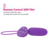 PinkCherry Remote Control Bullet Vibe in Purple Vibrators > Bullet and Egg Vibrators - Tophatter Daily Deals