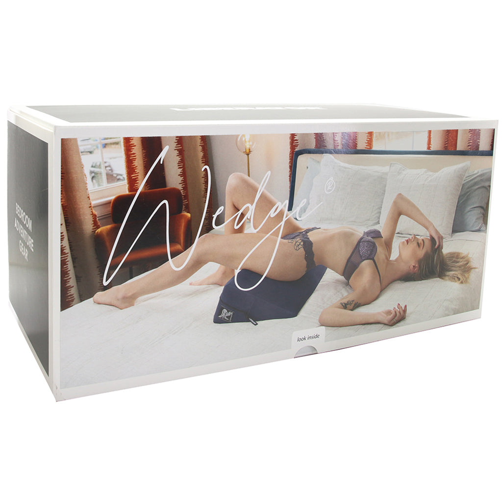 Wedge Sex Pillow in Velvet Blue Sex Furniture > Sex Machine - Tophatter Daily Deals