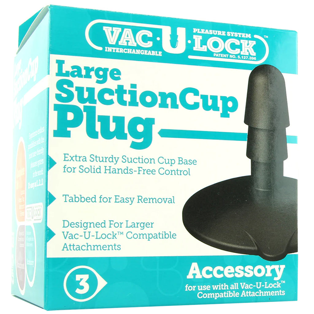 Large Vac-U-Lock Suction Cup Plug in Black - Tophatter's Adult Products Dildo Sex Toys > Dildo Accessories - Tophatter Daily Deals