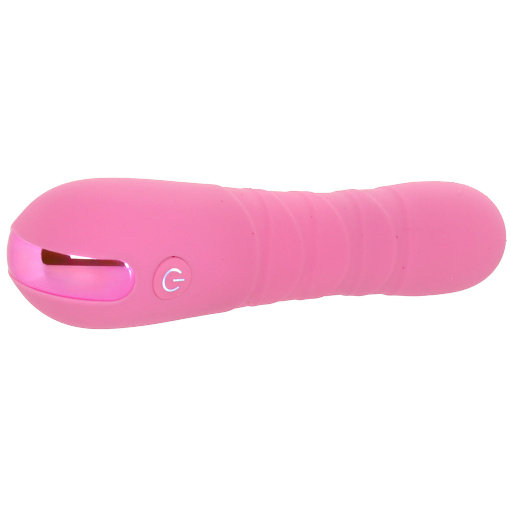 Pretty in Pink Crush Thrusting Vibe Vibrators > Bullet and Egg Vibrators - Tophatter Daily Deals