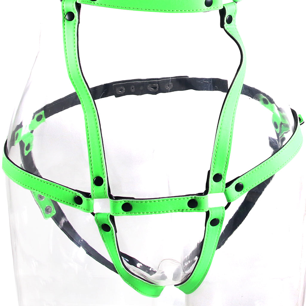 Ouch! Glow In The Dark Full Body Harness /M - Tophatter's Adult Products Bondage and Fetish > Restraints - Tophatter Daily Deals
