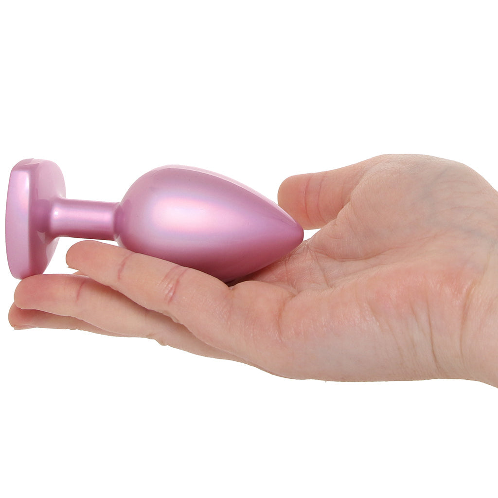 Booty Bling Pink Metal Jewelled Butt Plug in Large Anal Sex Toys > Butt Plugs - Tophatter Daily Deals