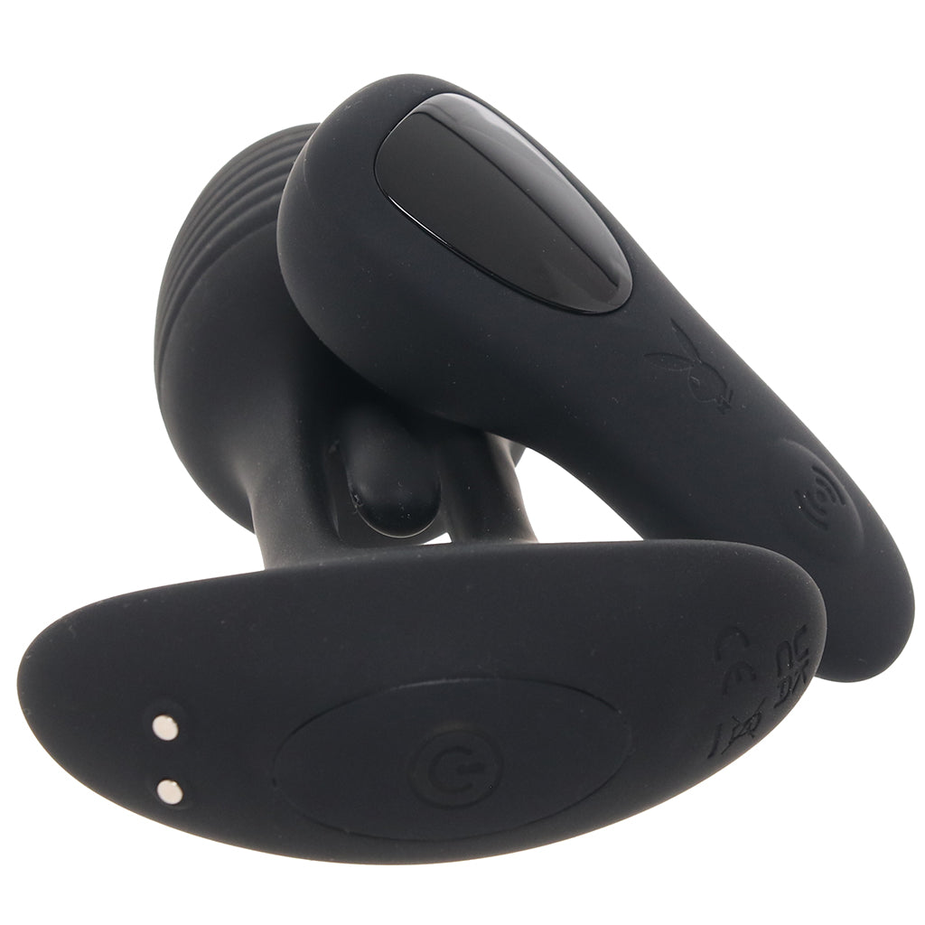 Playboy Rim Shot Flicking Vibrating Butt Plug Anal Sex Toys > Butt Plugs - Tophatter Daily Deals