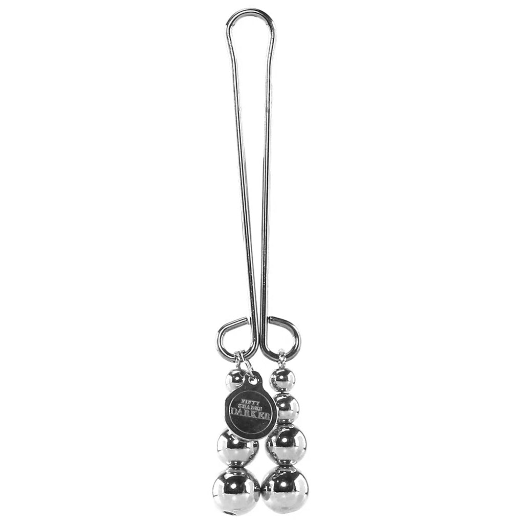 Just Sensation Beaded Clitoral Clamp Bondage and Fetish > Nipple Stimulators & Clamps - Tophatter Daily Deals