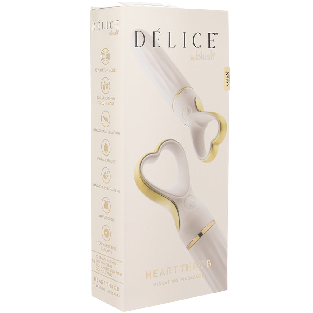 Délice Heart Throb Bullet Vibe in White Bouquet Vibrators > Bullet and Egg Vibrators - Tophatter Daily Deals