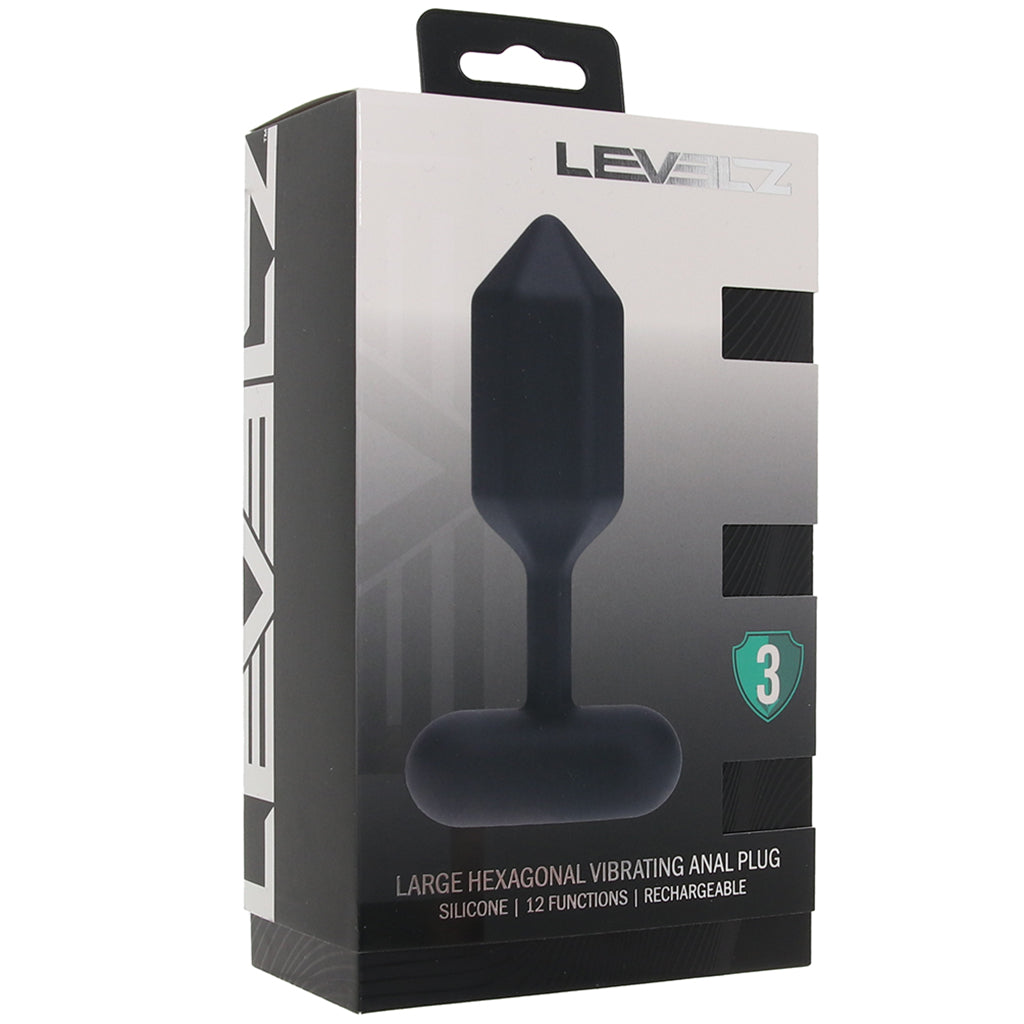 LEVELZ Hexagonal Vibrating Anal Plug Anal Sex Toys > Butt Plugs - Tophatter Daily Deals