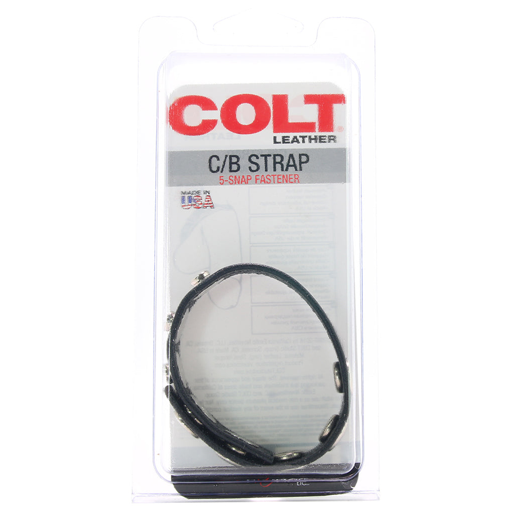 Colt 5 Snap Leather Cock Ring Cock Rings - Tophatter Daily Deals