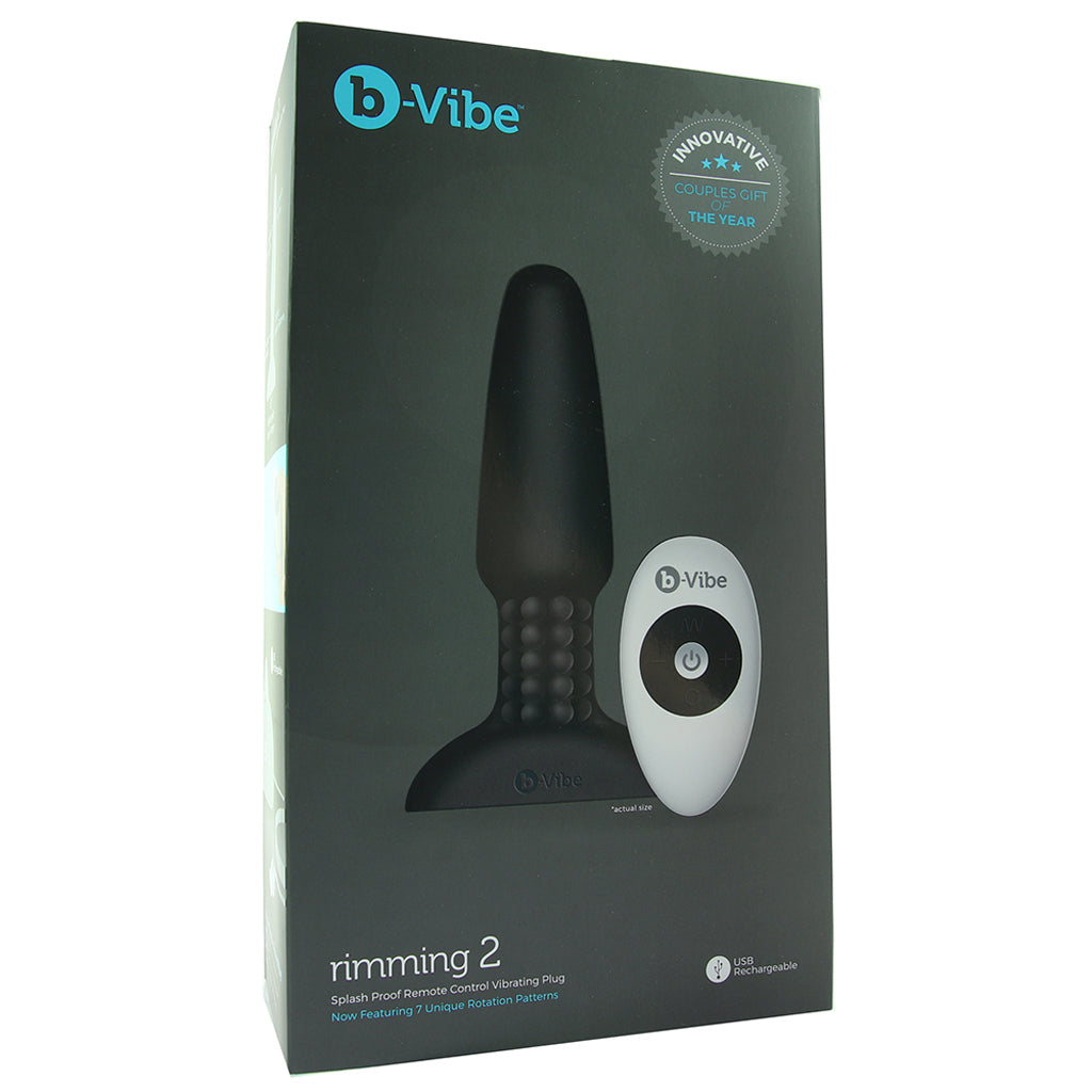 Remote Silicone Rimming 2 Plug in Black - Tophatter's Vibrator Deals Online Anal Sex Toys > Anal Vibrators - Tophatter Daily Deals