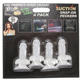 Big Ballers Suction Snap-On Peckers in Glow-In-The-Dark - Tophatter's Adult Sex Toys Online Novelties 'n Parties - Tophatter Daily Deals