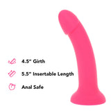 PinkCherry Premium 7 Inch Pink Silicone Dildo Dildo Sex Toys > G-Spot Dildos - Tophatter Daily Deals